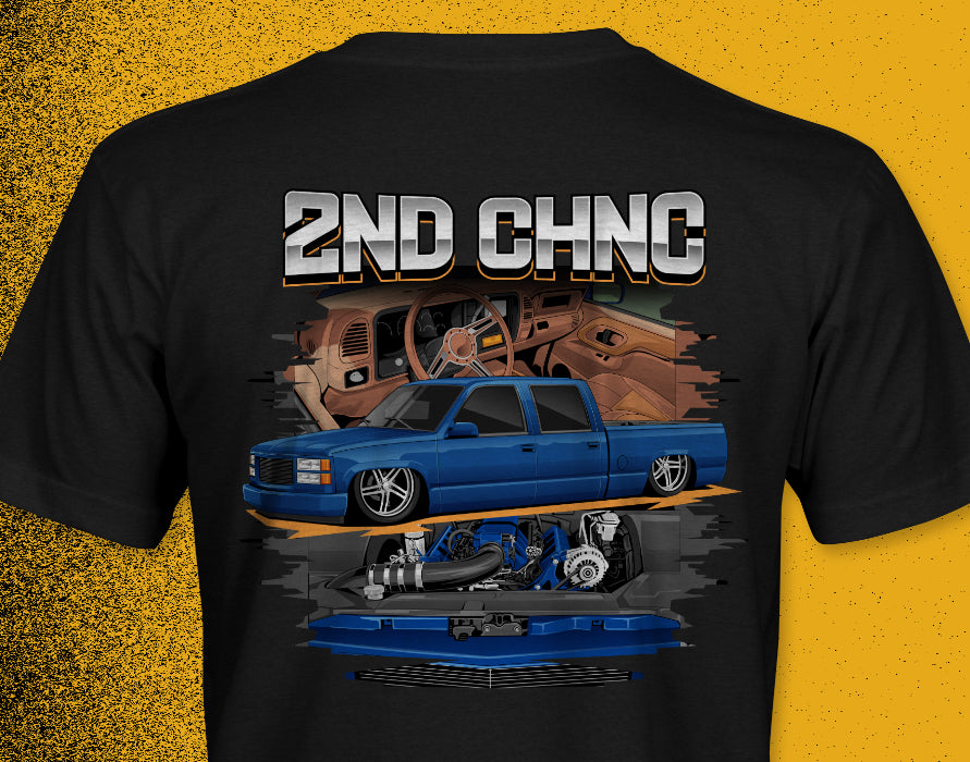 C/K Society 2ND CHNC Lowered Chevrolet, GMC OBS Crew Cab Signature Series Unisex T-shirt