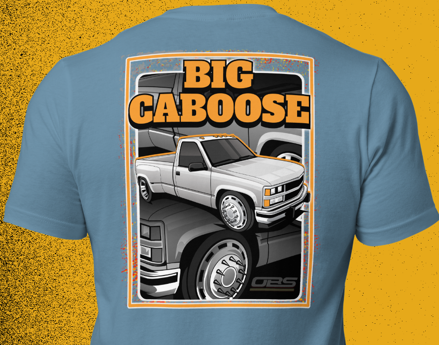 Chevy OBS Lowered Regular Cab Dually "Big Caboose" Unisex T-shirt