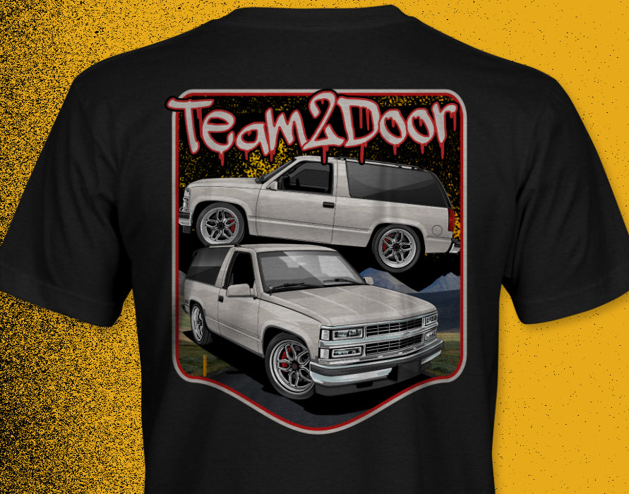 C/K Society Team2Door Lowered Chevy 2-Door Tahoe Short-Sleeve Signature Series Unisex T-Shirt Version 3