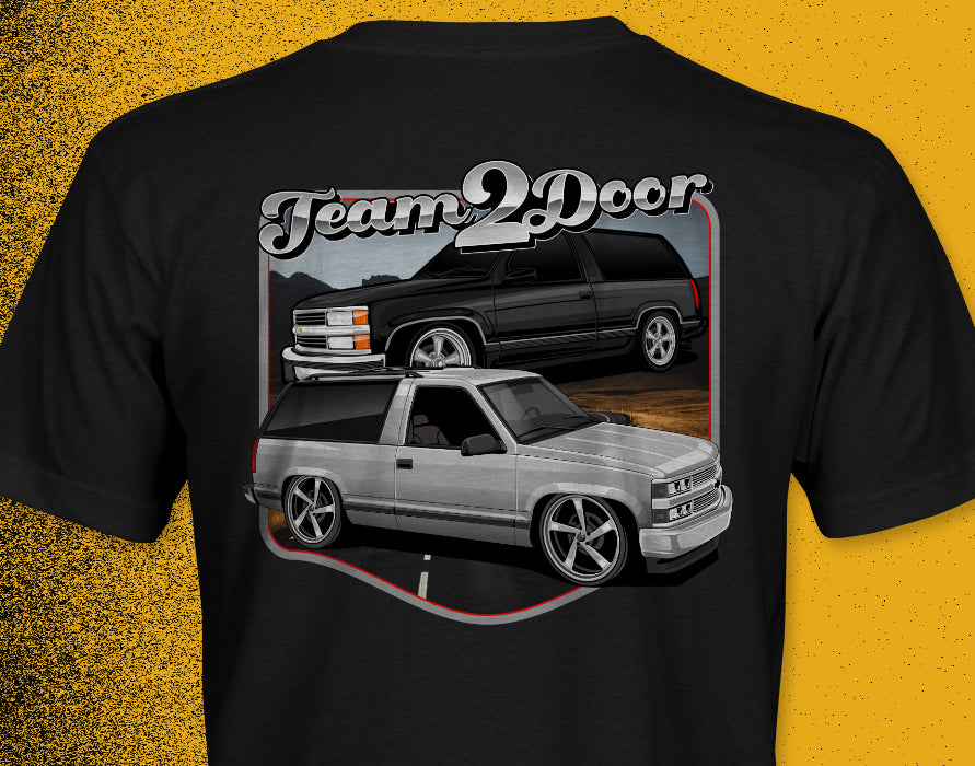 C/K Society Team2Door Lowered Chevy 2-Door Tahoe Short-Sleeve Unisex T-Shirt Version 2