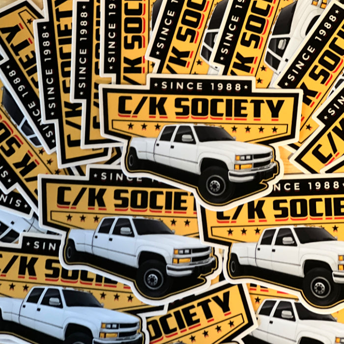C/K Society Chevrolet GMC K-Series Crew Cab Dually 4x4 Decal