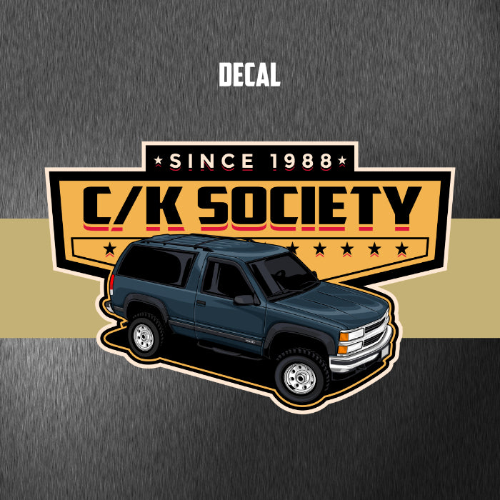 C/K Society K1500 OBS 2-Door Lifted Tahoe, Blazer, Yukon Chevy GMC Decal