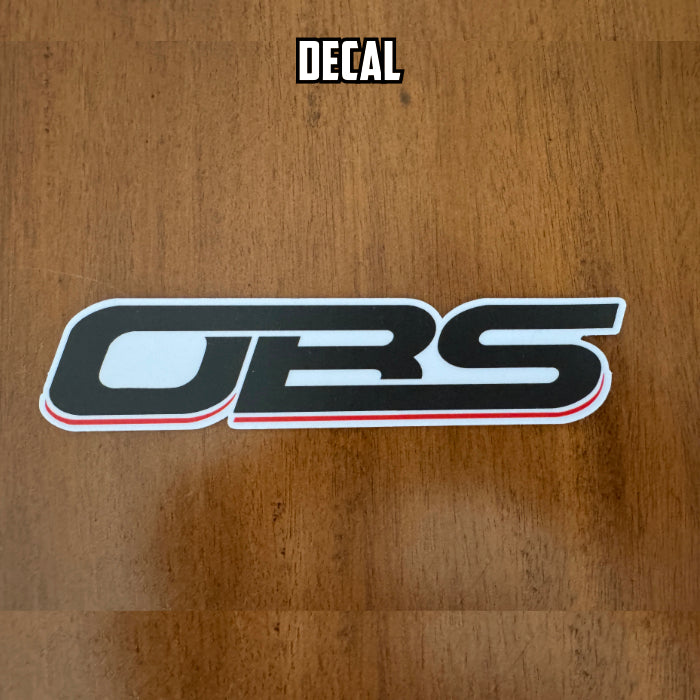 Chevrolet OBS 6" Black/White Logo Decal