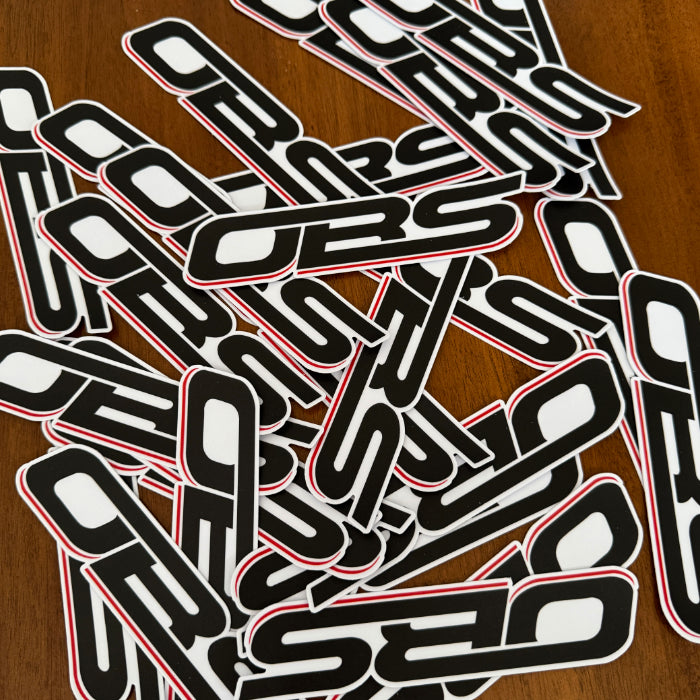 Chevrolet OBS 6" Black/White Logo Decal