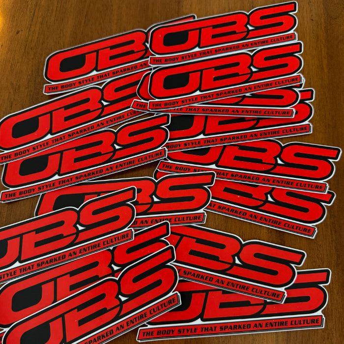 Chevy OBS Keychain & Red/Blk 6" Logo Decal Combo Pack