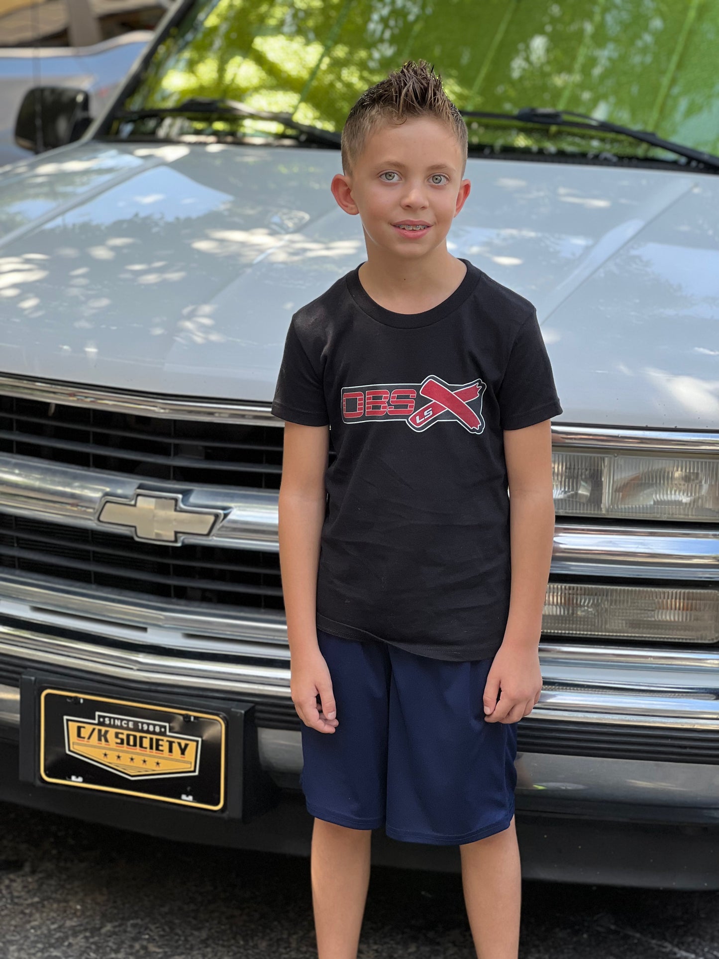 OBS LSX Chevy, GMC '88-98 Main Logo Kids/Youth Short Sleeve T-Shirt