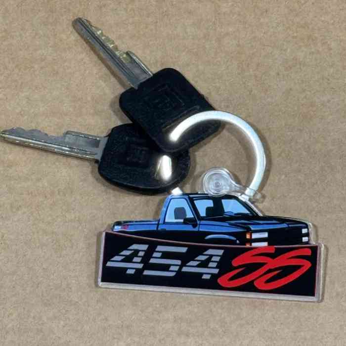 Chevrolet 454 SS 1992-1993 Logo Keychain V2