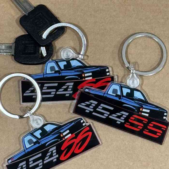 Chevrolet 454 SS 1992-1993 Logo Keychain V2