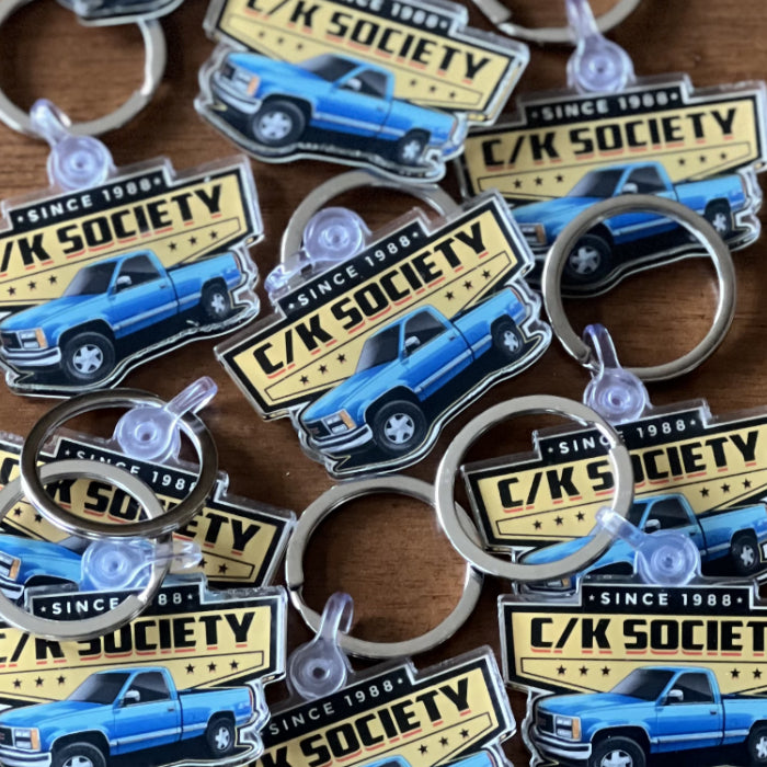 C/K Society OBS GMC Sunburnt Sierra K1500 4x4 Keychain