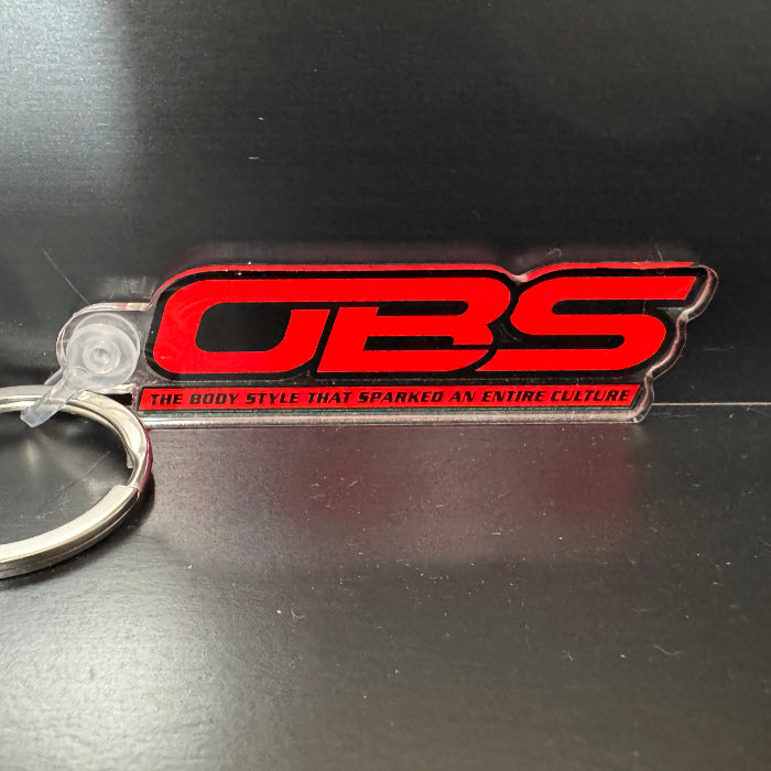 Chevy OBS Red/Black Logo Keychain