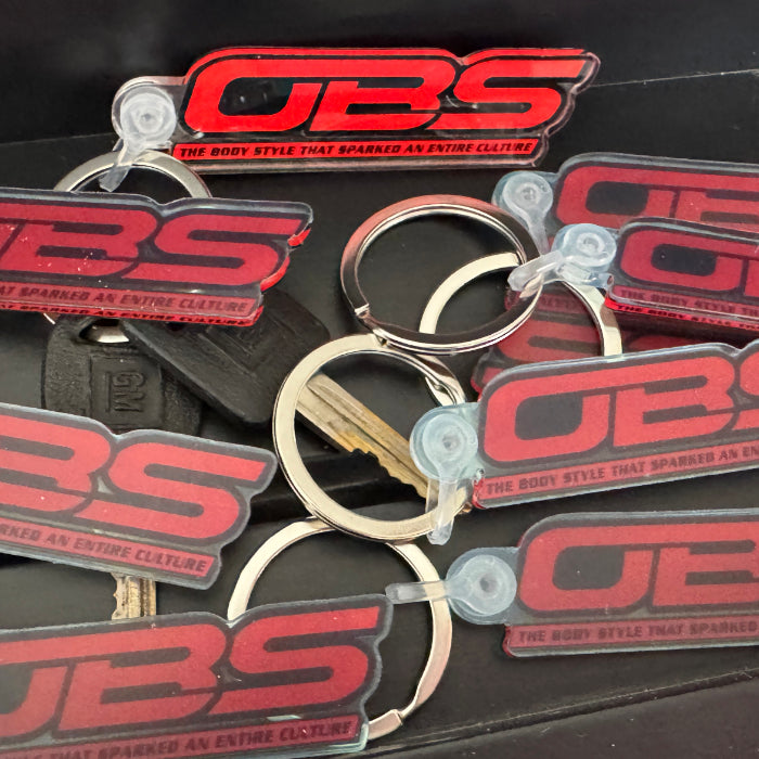 Chevy OBS Red/Black Logo Keychain