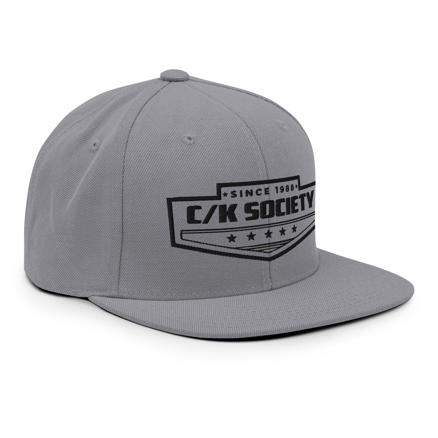 C/K Society Chevrolet, GMC OBS Silver Yupoong Flatbill Snapback Hat