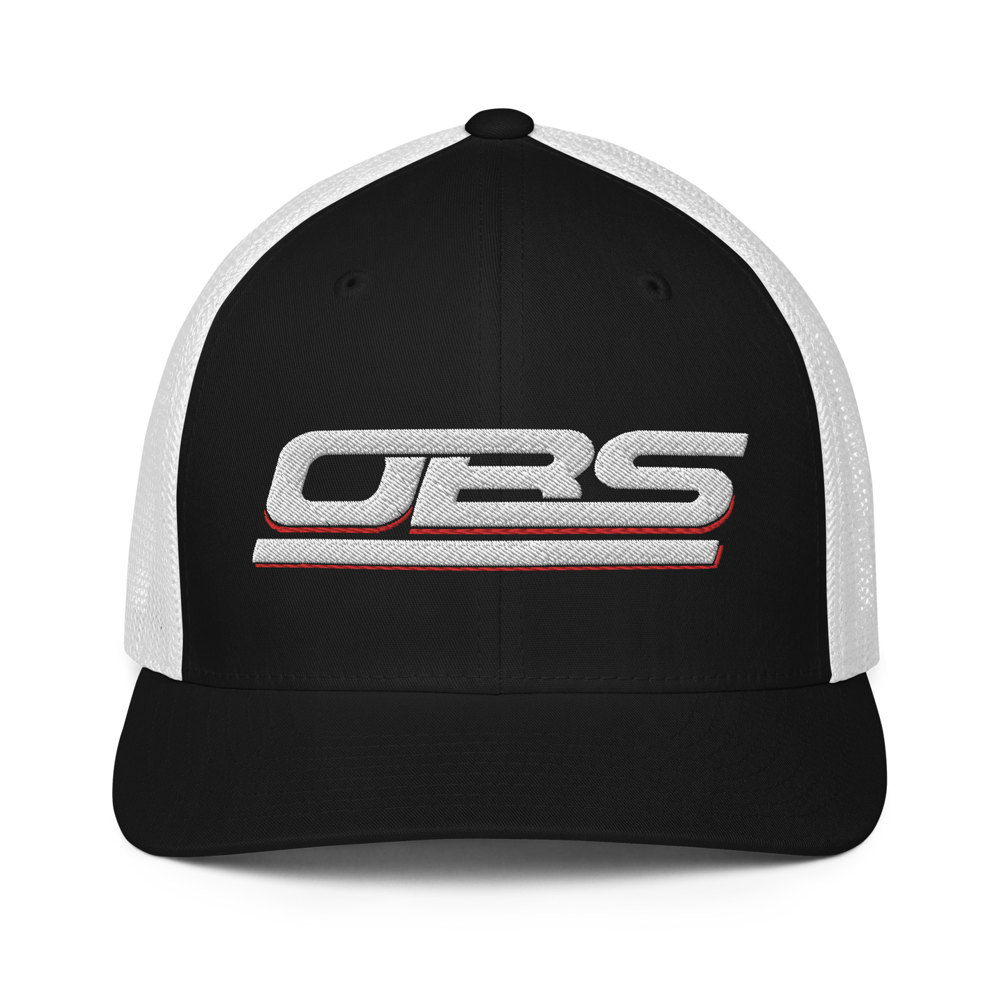 C/K Society OBS Chevrolet, GMC Black/White Flexfit Closed-back trucker cap
