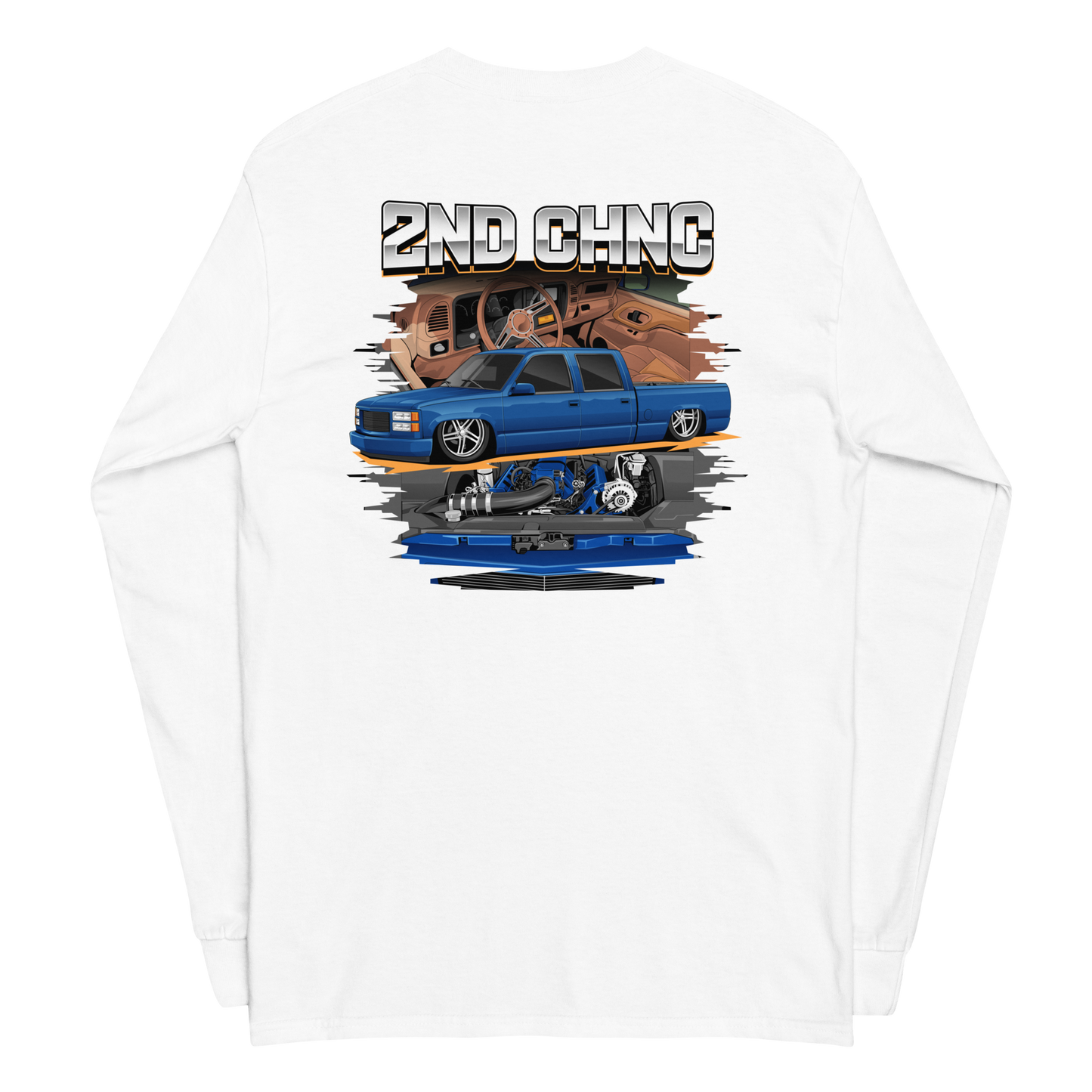 C/K Society 2ND CHNC Lowered Chevrolet, GMC OBS Crew Cab Signature Series Men’s Long Sleeve Shirt