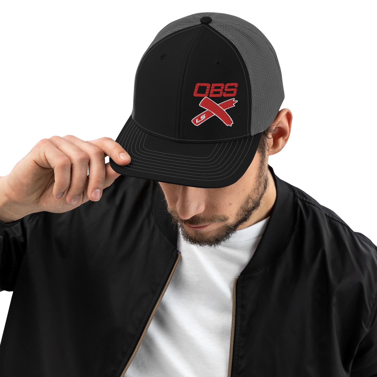 OBS LSX Chevy, GMC Black/Charcoal Richardson 112 Trucker Cap
