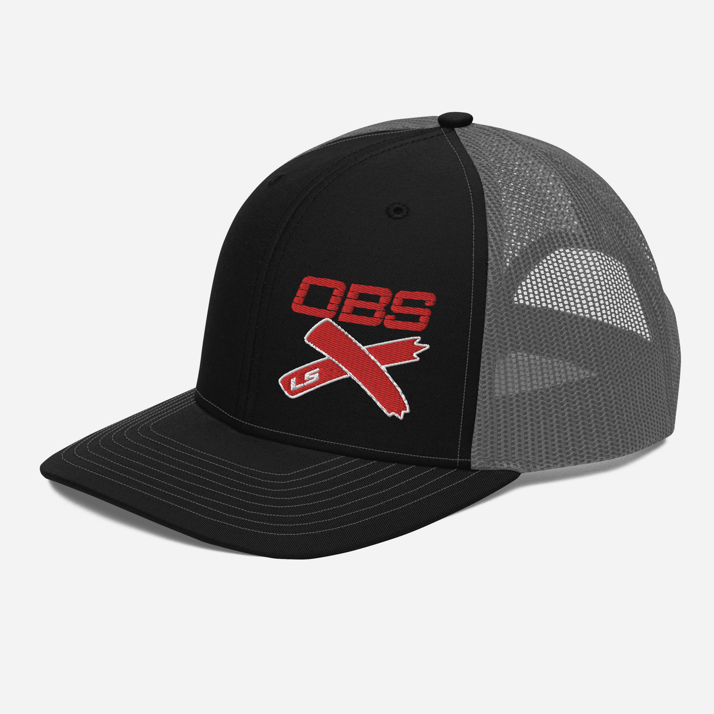 OBS LSX Chevy, GMC Black/Charcoal Richardson 112 Trucker Cap