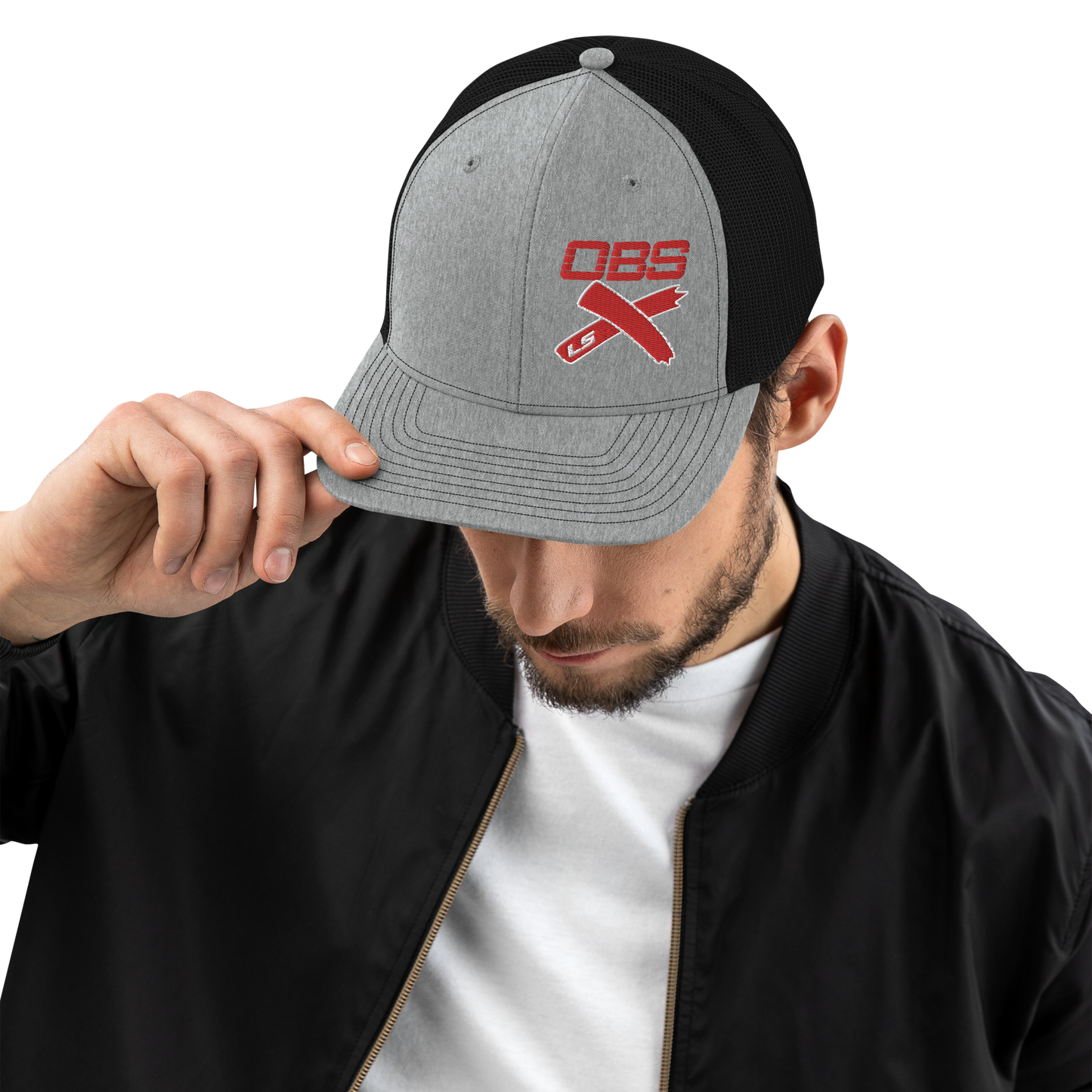 OBS LSX Chevy, GMC Heather Grey/Black Richardson 112 Trucker Cap