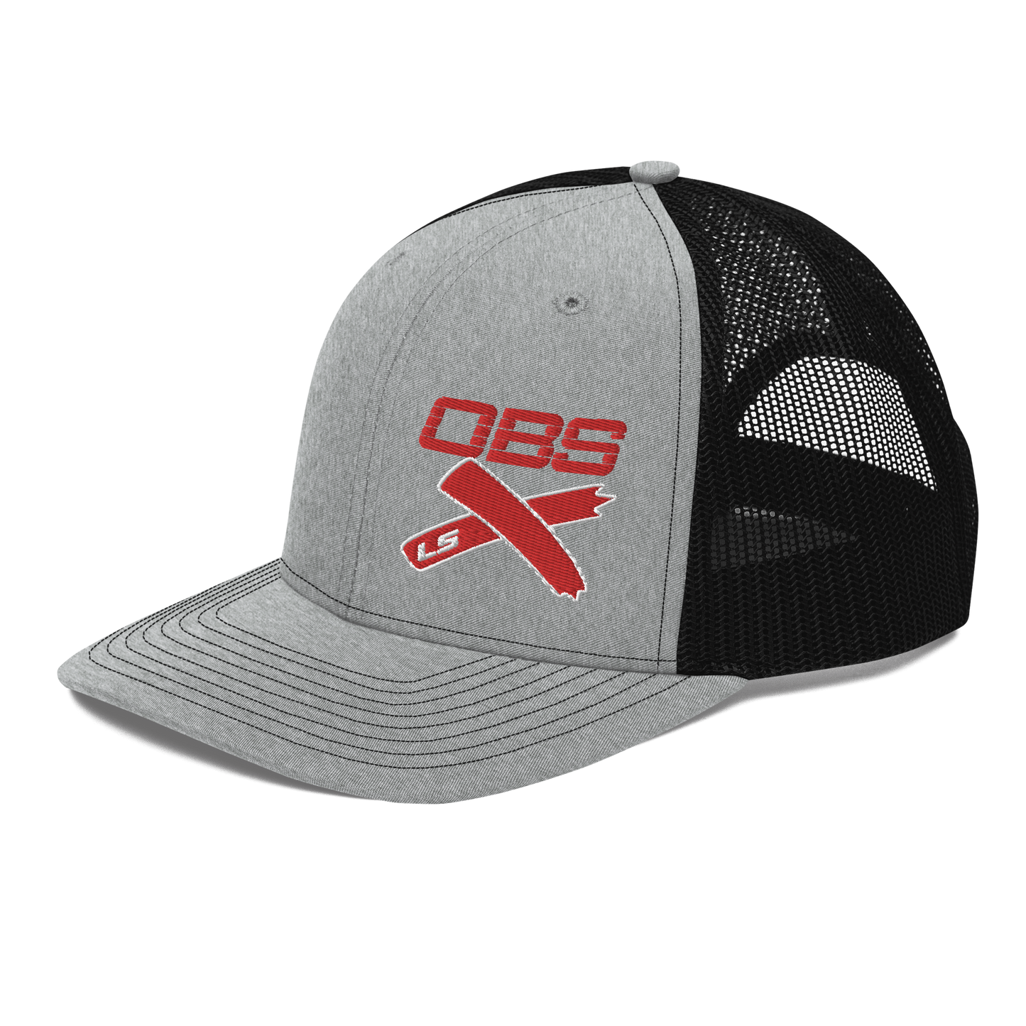 OBS LSX Chevy, GMC Heather Grey/Black Richardson 112 Trucker Cap