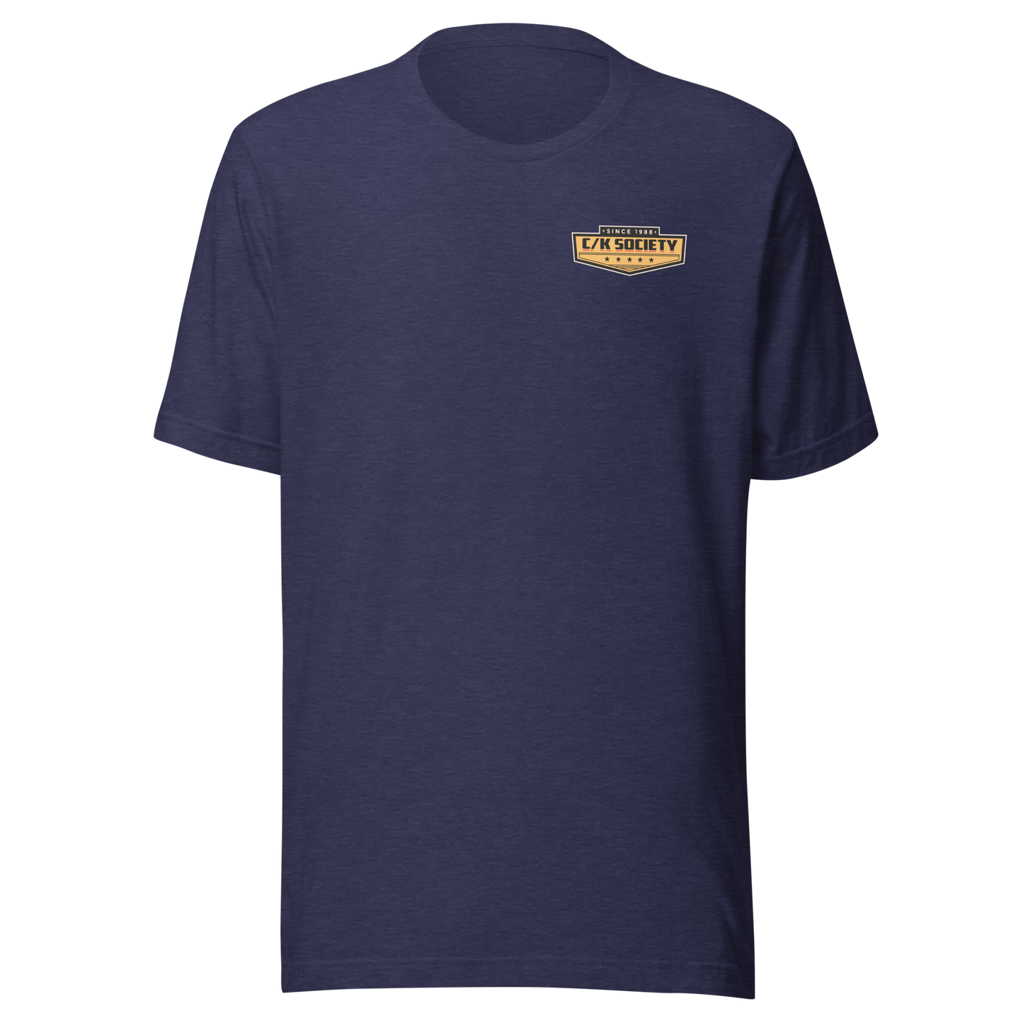 American Classic OBS '88-98 C1500 Lowered Silver/Maroon Single Cab Signature Series Unisex T-Shirt | Chevrolet, GMC