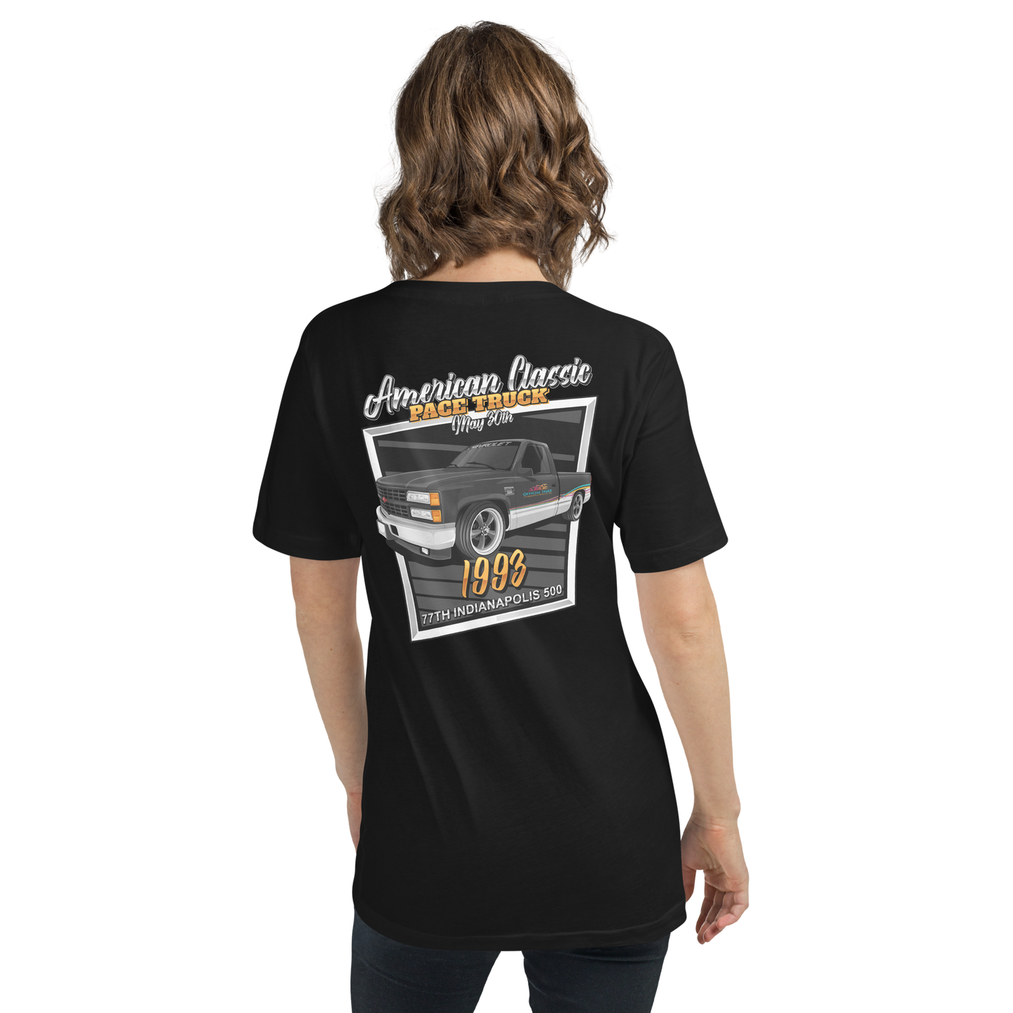 Chevrolet C1500 American Classic 1993 Pace Truck Unisex Short Sleeve V-Neck T-Shirt