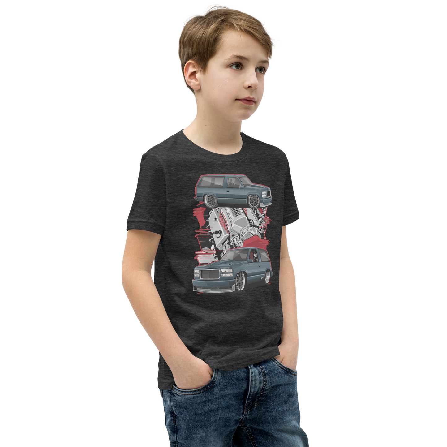 C/K Society Maverick Lowered 2-Door OBS Chevrolet Tahoe Short-Sleeve Signature Series Kids/Youth Short Sleeve T-Shirt