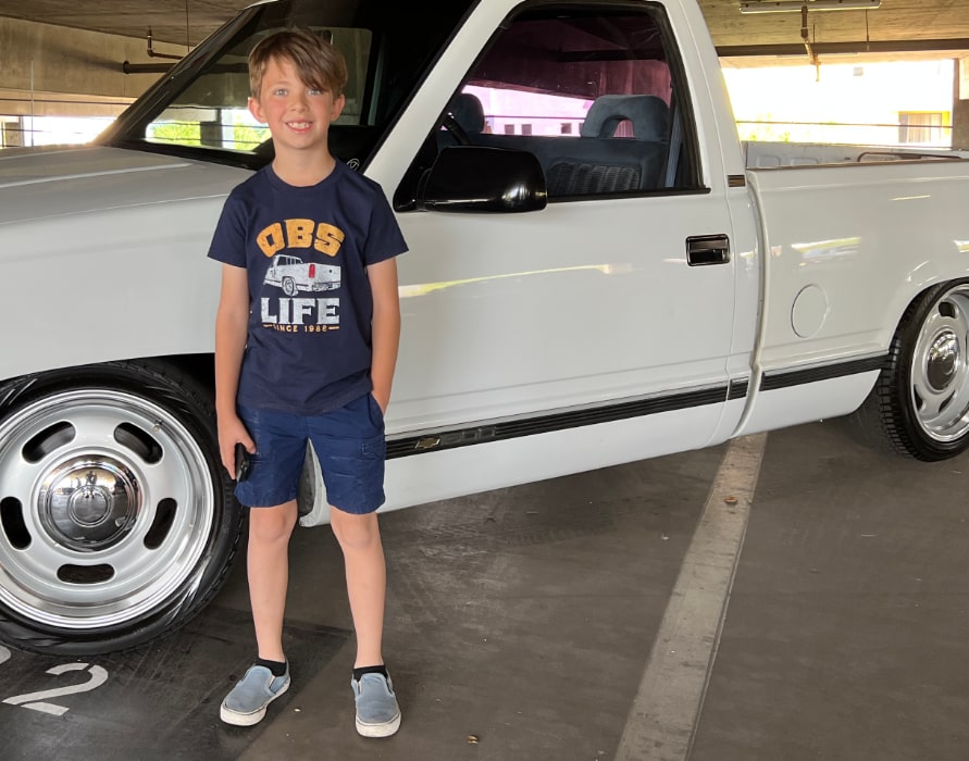 C/K Society OBS LIFE Chevy / GMC Lowered C1500 T-Shirt Kids/Youth Short Sleeve T-Shirt