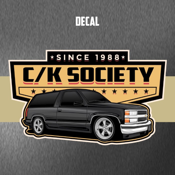C/K Society 2-Door Chevrolet Tahoe, GMC Yukon Lowered Logo Decal