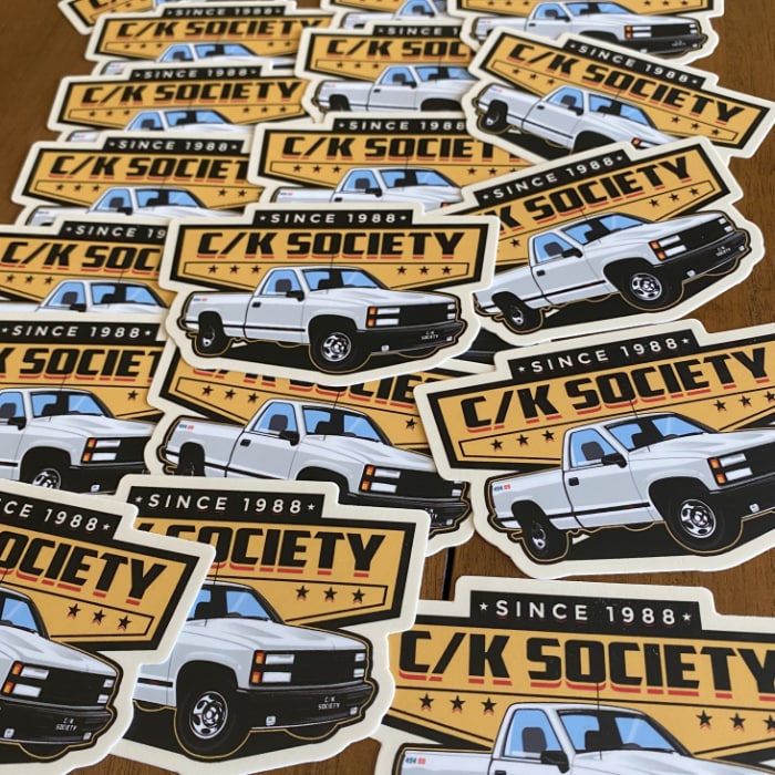 C/K Society Chevrolet 454 SS Decal_White