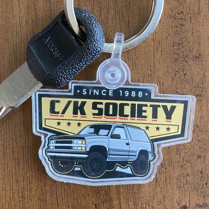 C/K Society K1500 2Dr. Lifted Tahoe, Blazer, Yukon Chevy GMC Keychain