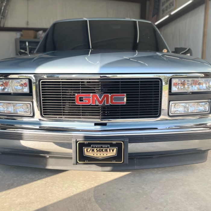 C/K Society Main Logo Embossed Front License Plate Chevrolet | GMC
