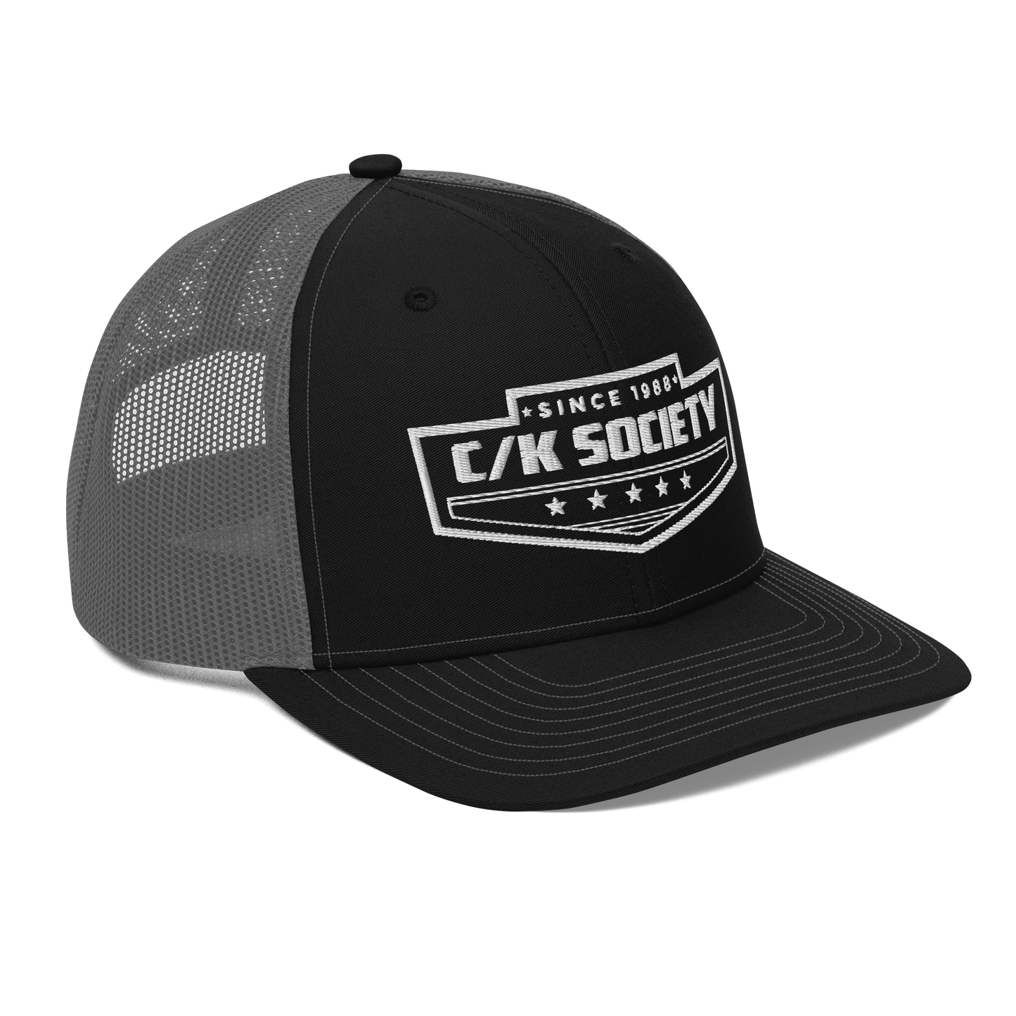 C/K Society Chevrolet, GMC Black/Charcoal Richardson 112 Trucker Hat