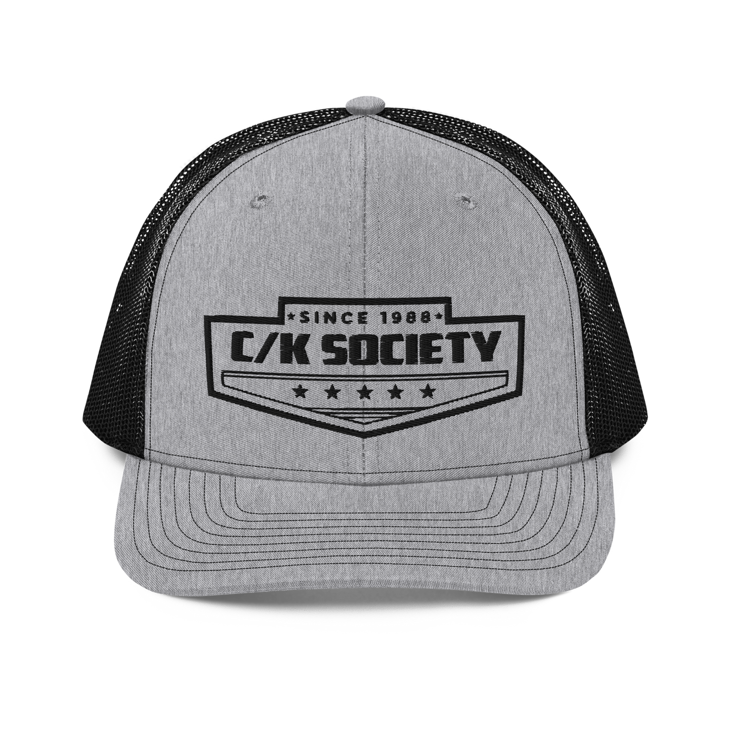 C/K Society Chevrolet, GMC Grey/Black Richardson 112 Trucker Hat