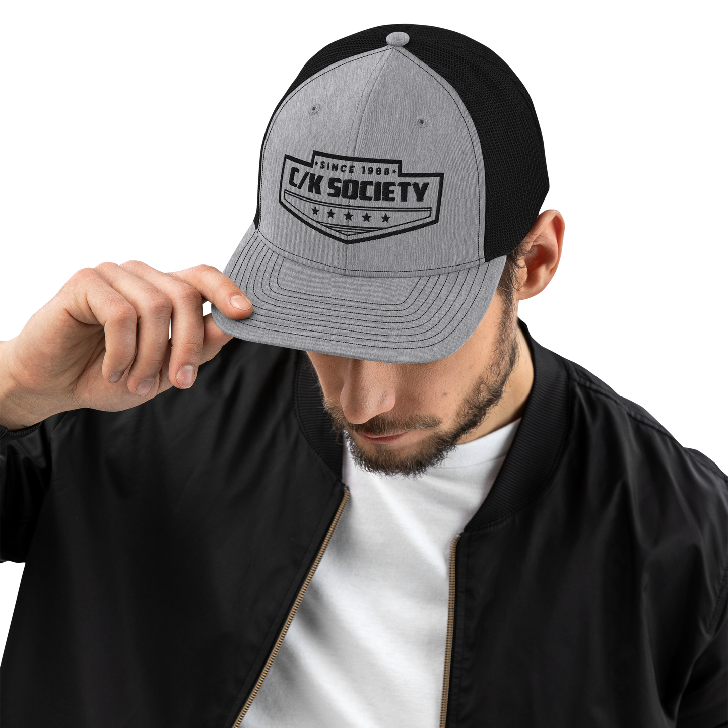C/K Society Chevrolet, GMC Grey/Black Richardson 112 Trucker Hat