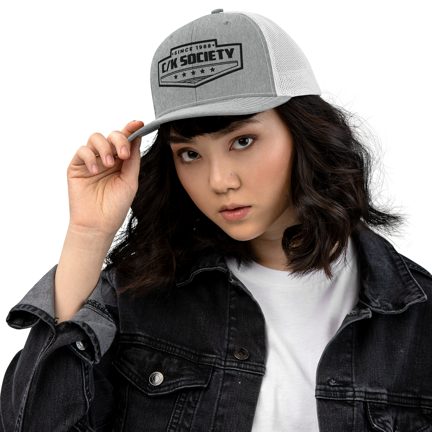 C/K Society Chevrolet, GMC OBS Grey/White Richardson 112 Trucker Cap