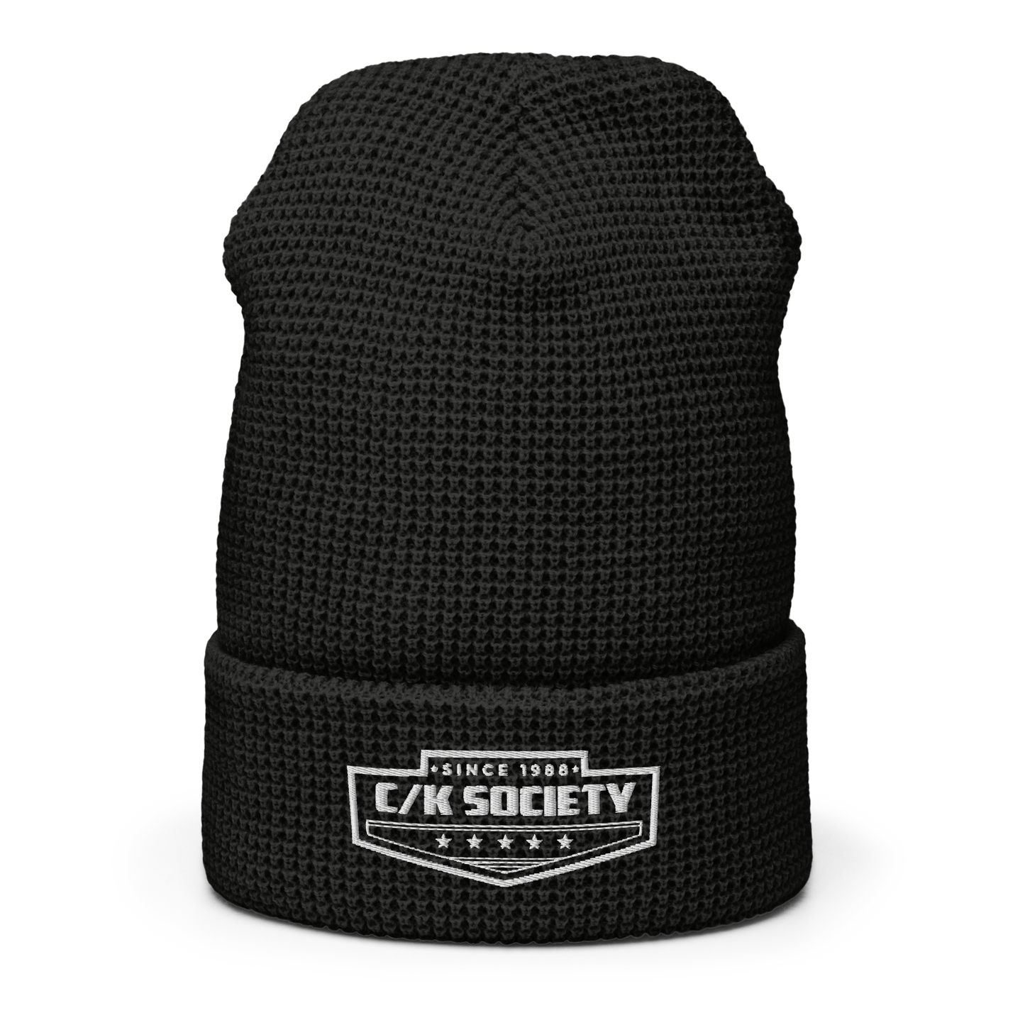 C/K Society Chevrolet | GMC White Logo Cuffed Beanie
