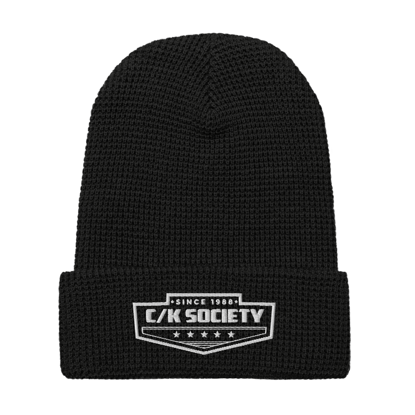 C/K Society Chevrolet | GMC White Logo Cuffed Beanie