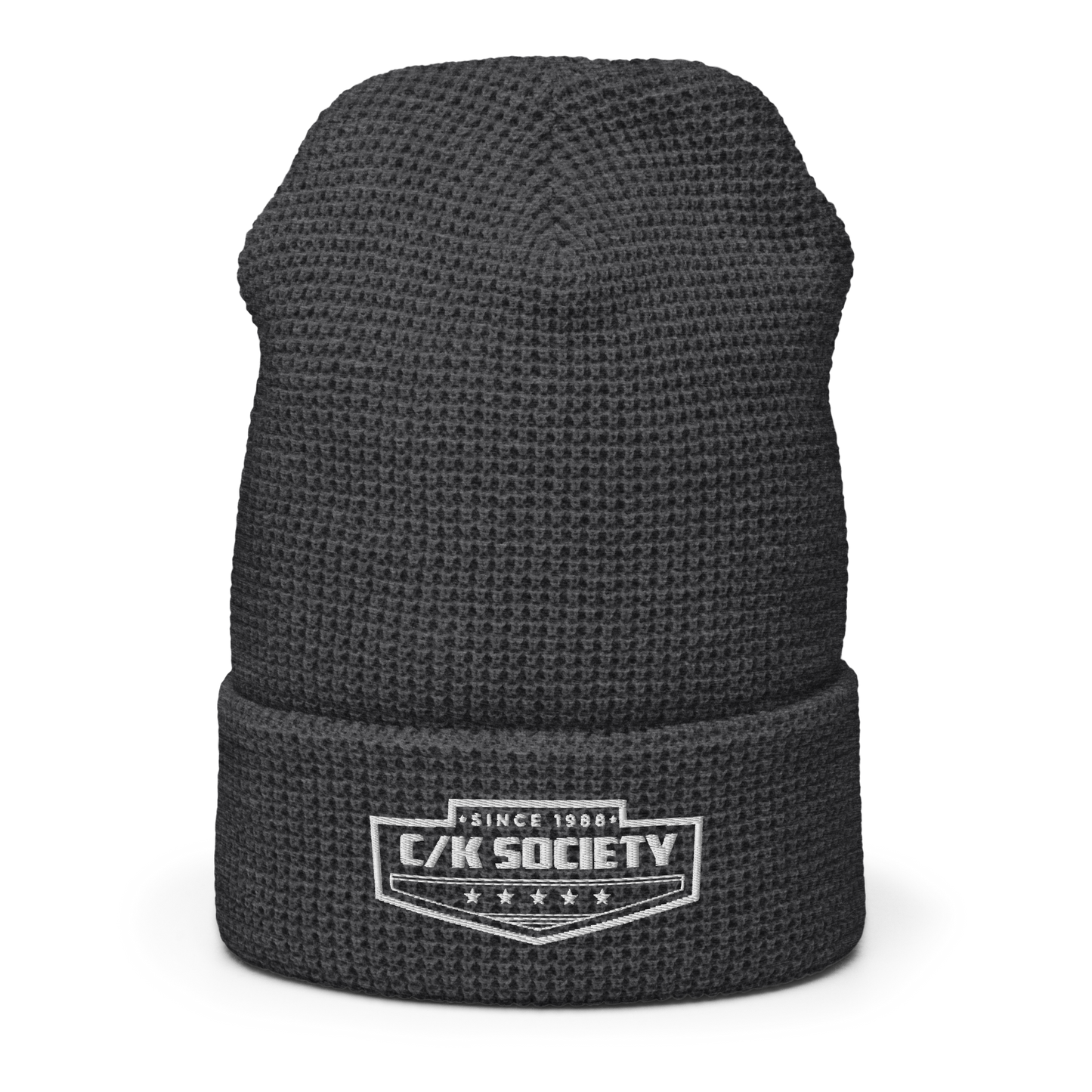 C/K Society Chevrolet | GMC White Logo Cuffed Beanie
