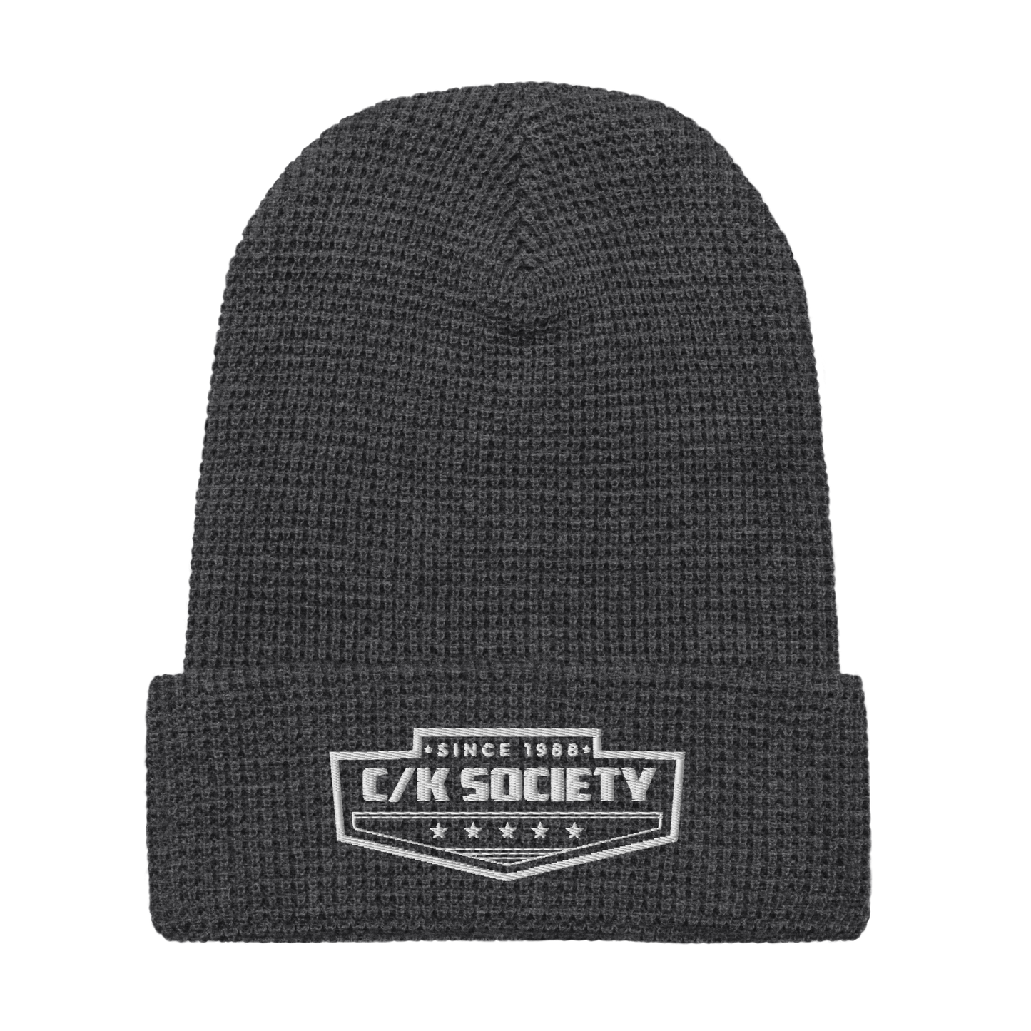 C/K Society Chevrolet | GMC White Logo Cuffed Beanie