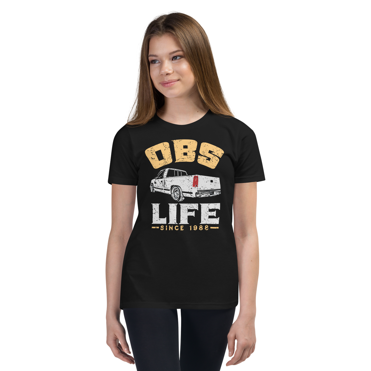 C/K Society OBS LIFE Chevy / GMC Lowered C1500 T-Shirt Kids/Youth Short Sleeve T-Shirt