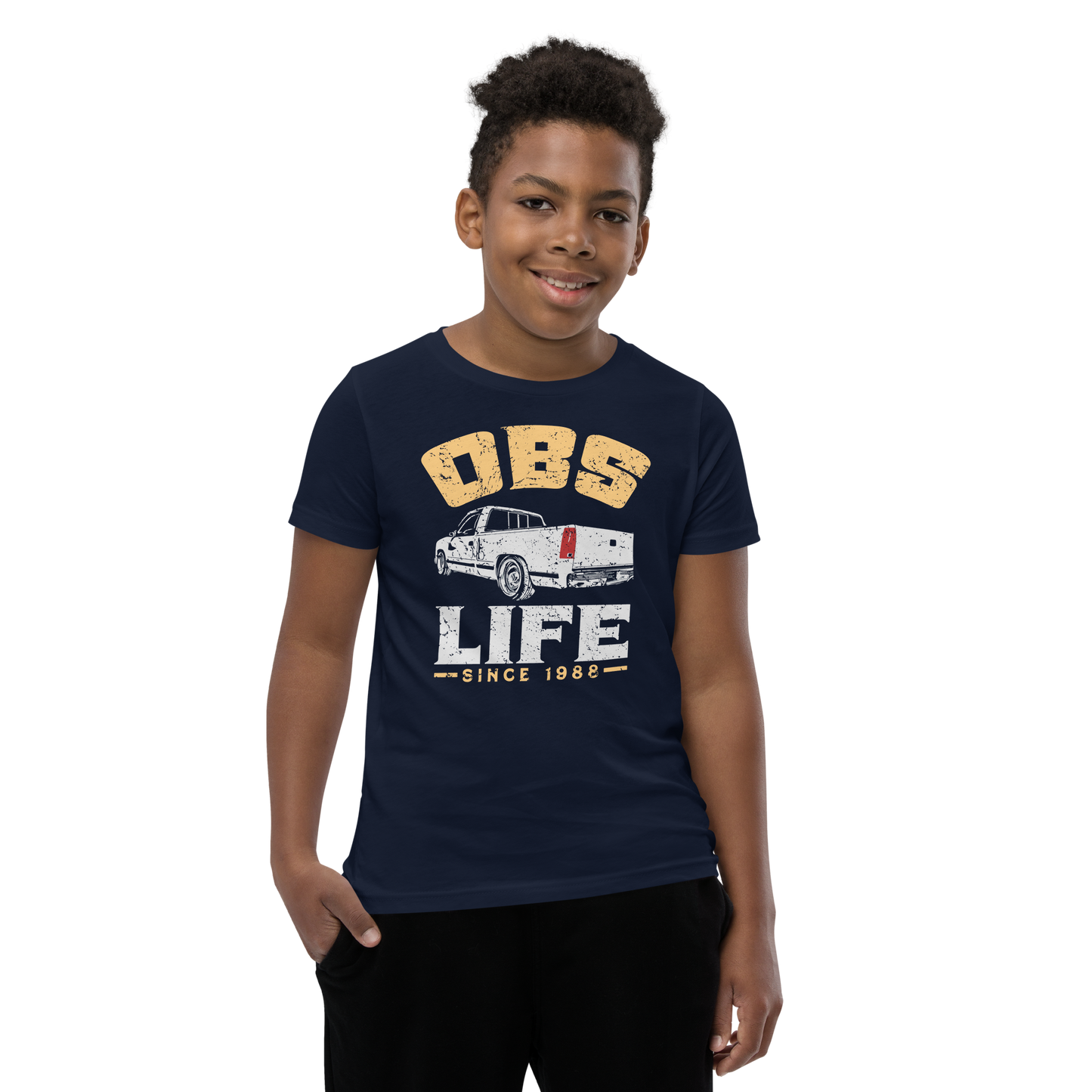 C/K Society OBS LIFE Chevy / GMC Lowered C1500 T-Shirt Kids/Youth Short Sleeve T-Shirt