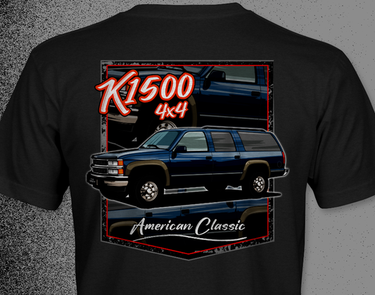 C/K Society OBS K1500 4x4 Suburban American Classic Short-Sleeve Unisex T-Shirt | Chevrolet, GMC