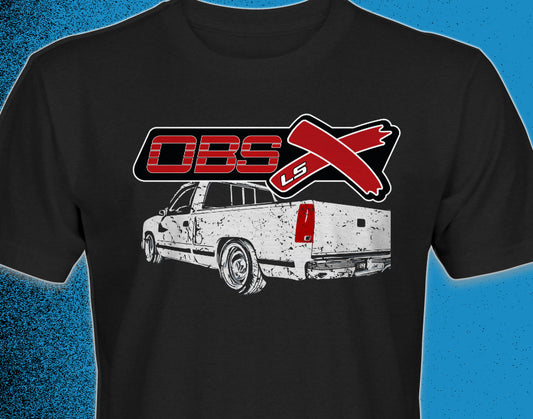 OBS LSX Chevy, GMC '88-98 Lowered Regular Cab Short-Sleeve Unisex T-Shirt