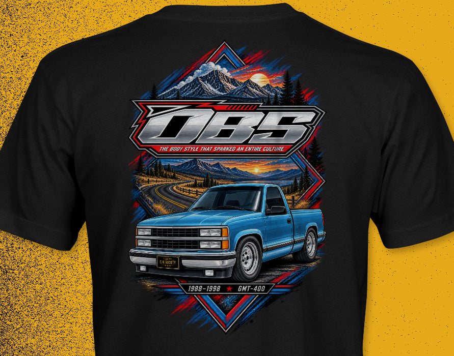 OBS Series Chevy C1500 Blue RCSB T-Shirt | 1988-1998 GMT400