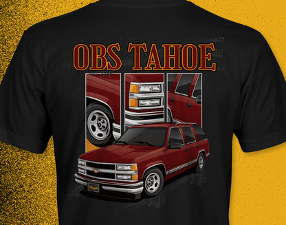 C/K Society Lowered 4-Door OBS Chevrolet Tahoe "Reba" Short-Sleeve Signature Series Unisex T-Shirt