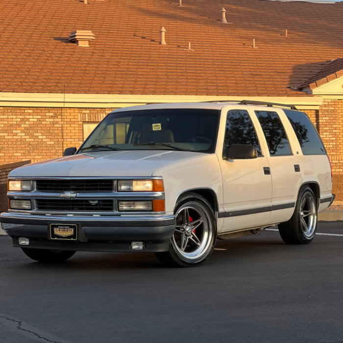 C/K Society Lowered 4-Door OBS Chevrolet Tahoe White Short-Sleeve Signature Series Unisex T-Shirt