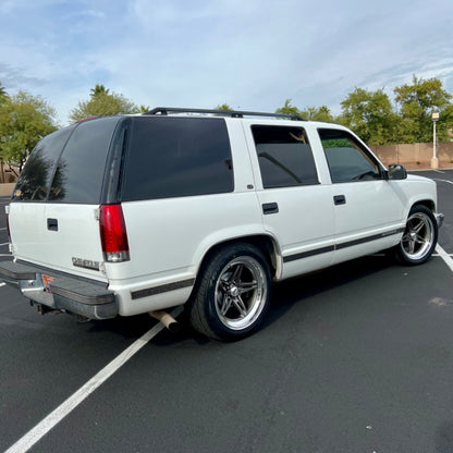 C/K Society Lowered 4-Door OBS Chevrolet Tahoe White Short-Sleeve Signature Series Unisex T-Shirt