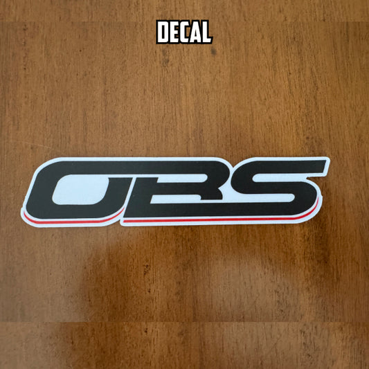 Chevrolet OBS 6" Black/White Logo Decal