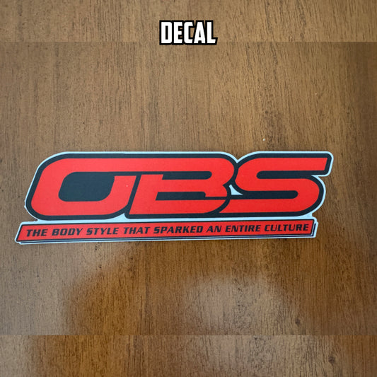 Chevrolet OBS 6" Red/Black Logo Decal