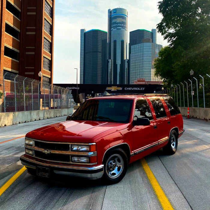 C/K Society Lowered 4-Door OBS Chevrolet Tahoe "Reba" Short-Sleeve Signature Series Unisex T-Shirt