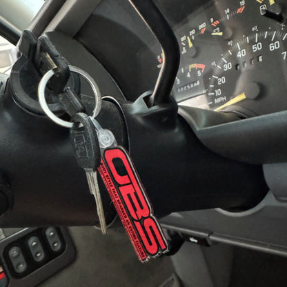 Chevy OBS Red/Black Logo Keychain